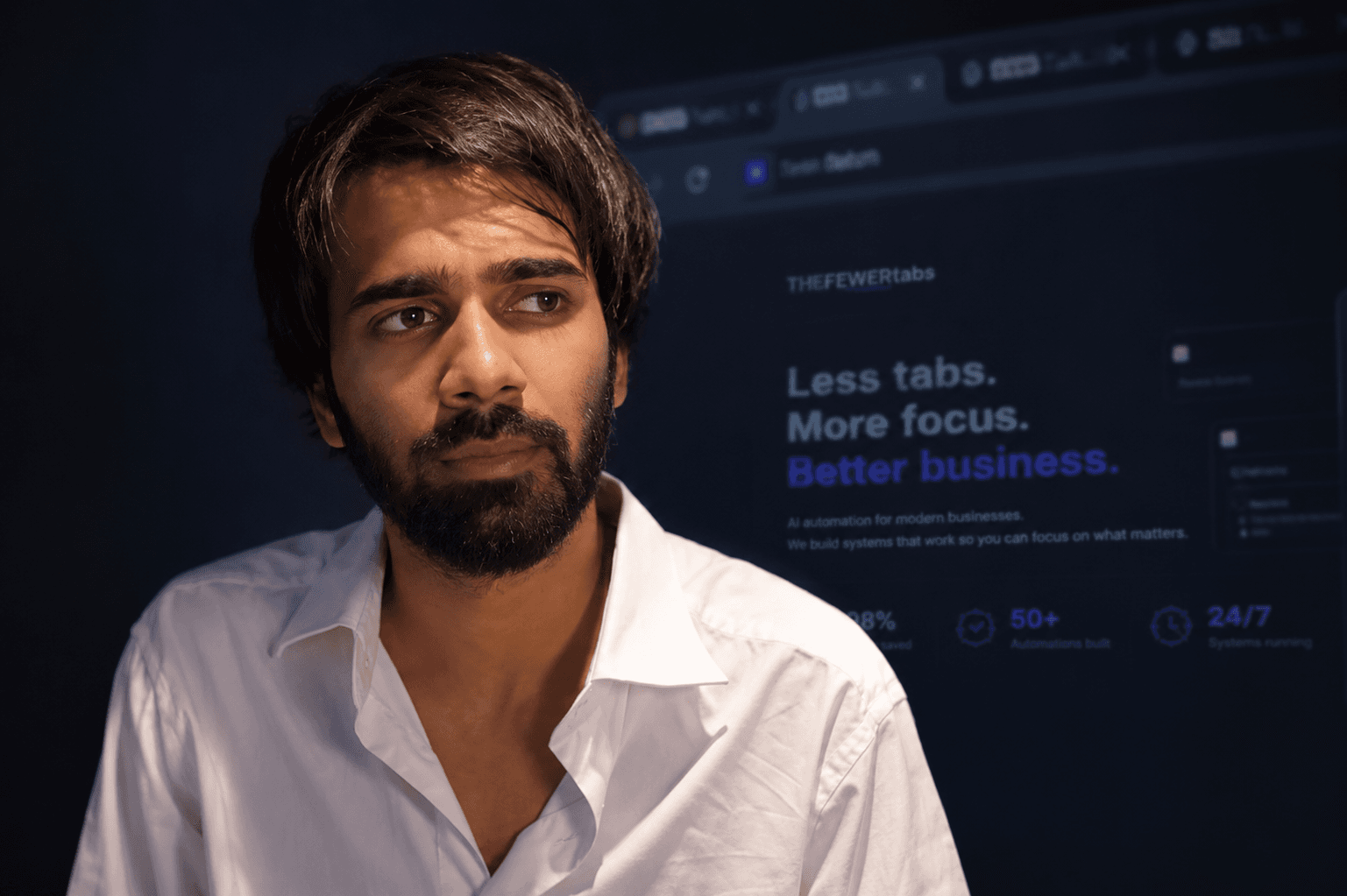 Faizan — founder of FEWERtabs